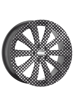 Folie auto decorativa jante FJT-05, set 4 bucati, Ø 60 cm, imprimare EcoSolvent, autoadeziva, rezistenta UV si intemperii
