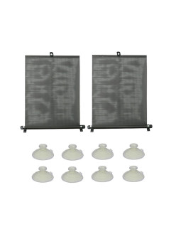 Jaluzele auto retractabile 2 buc x 45cm Negru