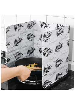 Protectie din aluminiu anti-stropire pentru gatitul pe aragaz, lavabila, model AVX-AG553E