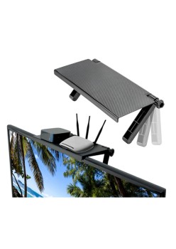 Etajera TV / Monitor din ABS, reglabila, dimensiune 33 x 16.5 cm