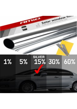 Folie tip oglinda pentru geamuri Silver 0.5x3m(15%)