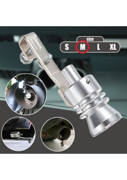 Fluier din aluminiu pentru toba marime M, compatibil cu motoare intre 1600 - 2000 cc
