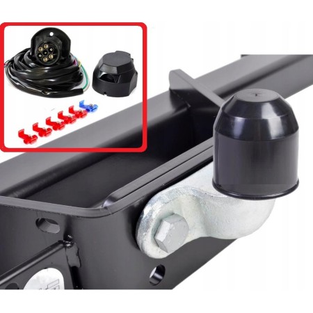 Kit Cablaj Carlig Remorca cu Priza 7 Pini – Lungime 1.5m, Universal, Cu Accesorii Montaj, Compatibil 12V