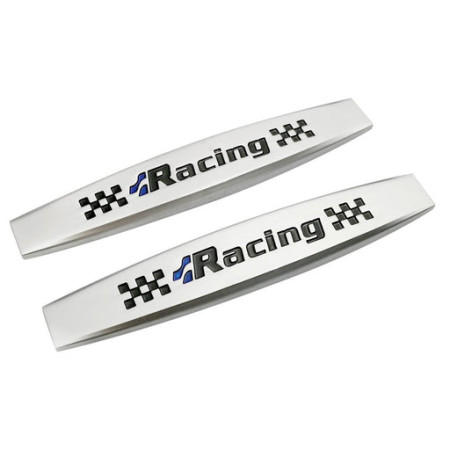 Autocolant Embleme auto metalice, autoadezive, Racing 