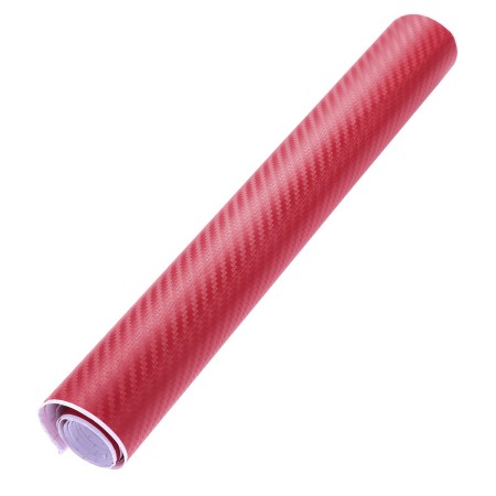 Folie colantare auto Carbon 3D - Rosu (3m x 1,27m)