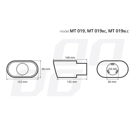 Ornament toba esapament din otel inoxidabil MT 019BC