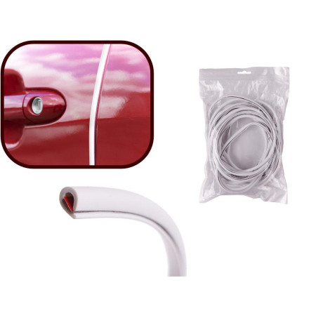 Banda de protectie muchii caroserie, culoare Alb, lungime 5m