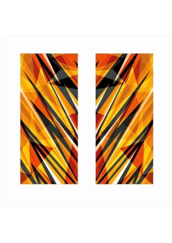 Set 2 Stickere Auto Decorative pentru Stâlpi Uși, Folie Autoadezivă OraJet, Print EcoSolvent, 2x 50x22 cm