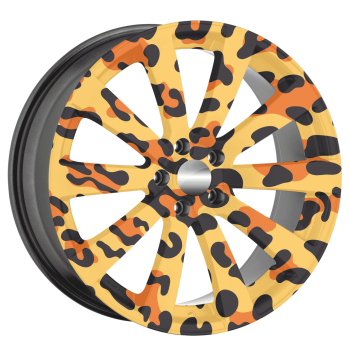 Folie decorativa jante auto FJT-12, set 4 bucati, diametru 60 cm, autoadeziva, imprimare EcoSolvent, rezistenta UV si intemperii