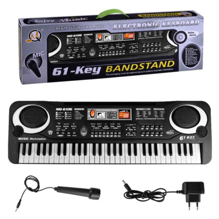 Orga electronica cu 61 de clape si microfon (Keyboard, Pian electronic)