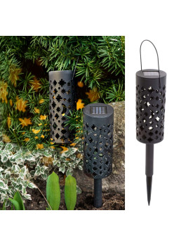 Set 4 lampi solare de gradina cu picior si agatatoare tip 