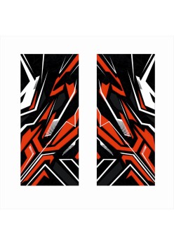 Set 2 Stickere Auto Decorative pentru Stâlpi Uși, 50x22 cm, Folie OraJet Oracal, Autoadezivă, Print EcoSolvent HD