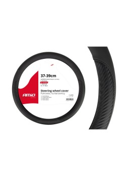 Husa volan negru + carbon SWC-17-M (37-39cm)