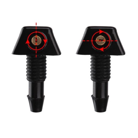 Set Universal cu 2 diuze spalare parbriz + furtunuri si accesorii de montaj