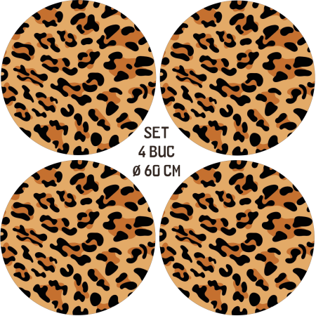Folie decorativa jante auto FJT-12, set 4 bucati, diametru 60 cm, autoadeziva, imprimare EcoSolvent, rezistenta UV si intemperii