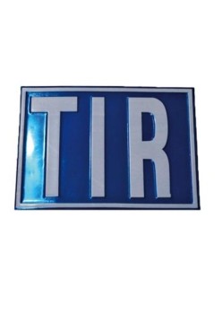 Placuta metalica TIR din otel reliefat