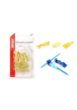 Cuplaje electrice pentru imbinari rapide de tip-T 04 - 6mm2, 24A, 5  buc blister
