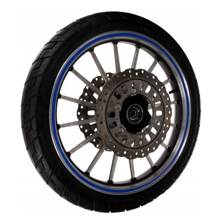 Set 16 ornamente Reflectorizante pentru jante auto, moto, culoare Albastra
