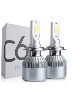 Set 2 becuri LED Auto, model C6, soclu H7, 6000K, 36W, 3500Lm​, plug & play