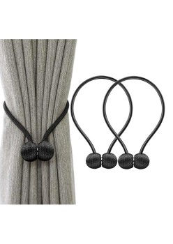 Bratara magnetica de prindere perdele/draperii, model BLACK BALLS