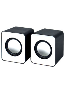 Boxe Stereo 2.0 cu conectare USB & Jack, putere 2 x 3W, culoare alba