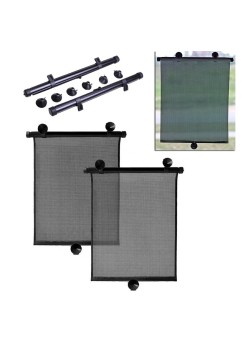 Set 2 buc. jaluzele auto retractabile, latime 40cm, culoare Neagra
