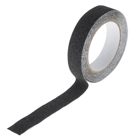 Banda anti alunecare de protectie, autoadeziva, 5m x 2,5cm, Negru