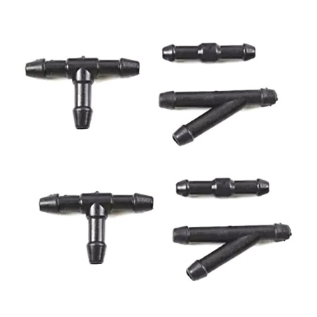 Set Universal cu 2 diuze spalare parbriz + furtunuri si accesorii de montaj