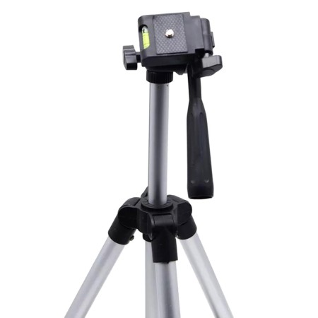 Trepied fotografic din aluminiu, compact, cu suport mobil 3D + Telecomanda Bluetooth