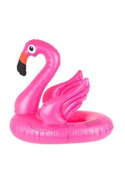 Saltea gonflabila (colac) pentru copii model Flamingo, dimensiune 66 x 47 cm