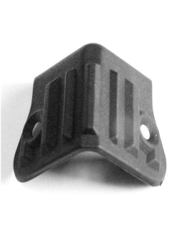 Coltar boxa din material plastic, dimensiuni 33 x 33 mm, culoare neagra