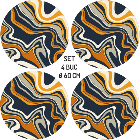 Folie auto decorativa jante FJT-21, set 4 bucati, diametru 60 cm, autoadeziva, imprimata EcoSolvent, rezistenta UV si intemperii