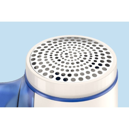 Aparat Pentru Curatat Scame, Par Si Praf, Flippy, Pentru Diferite Tipuri De Material, Cu Lame Din Otel Inoxidabil, Incarcare Prin USB Type-C, Cu Perie De Curatare si Cablu USB Incluse, Albastru, 15 x 7 cm