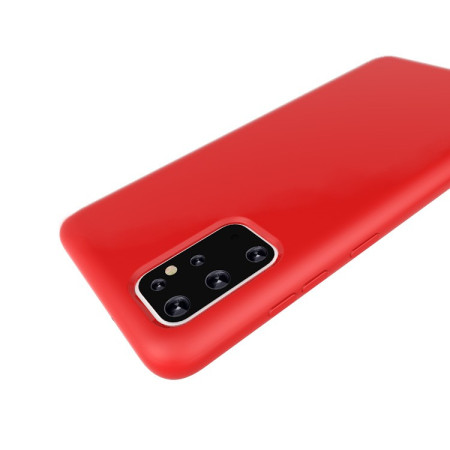 Husa protectie Flippy compatibila cu Samsung Galaxy S21 Ultra Liquid Silicone Case Rosu