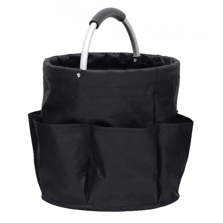 Coș de Picnic Flippy  Portabil  din Material Oxford, Negru, 28x28 cm