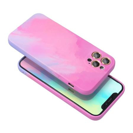 Husa protectie Flippy compatibila cu Apple iPhone 12 Pro Tpu Ombre, Roz/Mov