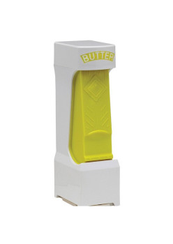 Feliator manual de unt Flippy, material plastic, design usor si practic, 20x6x8.5 cm, Butter Cutter, alb