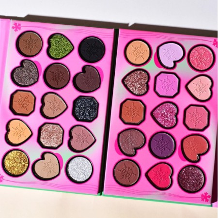 Paletă Farduri de Pleoape Attractive – 15 Culori Intens Pigmentate, Finish Mat, Sidefat & Glitter, Machiaj Zi/Seară, Multicolor, 16.5x10.8x1.5 cm