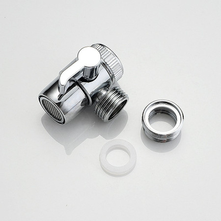 Set Extensie de Dus, Flippy, pentru Baterie Baie sau Bucatarie, 4 Piese, Filtru de Ioni Negativi, Furtun Flexibil de 1.5 Metri, Argintiu
