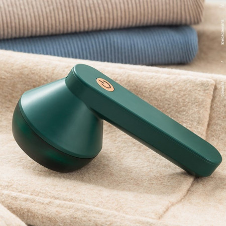 Aparat Pentru Curatat Scame, Par Si Praf, Flippy, Pentru Diferite Tipuri De Material, Cu Lame Din Otel Inoxidabil, Incarcare Prin USB Type-C, Cu Perie De Curatare si Cablu USB Incluse, Verde, 135 x 75 mm