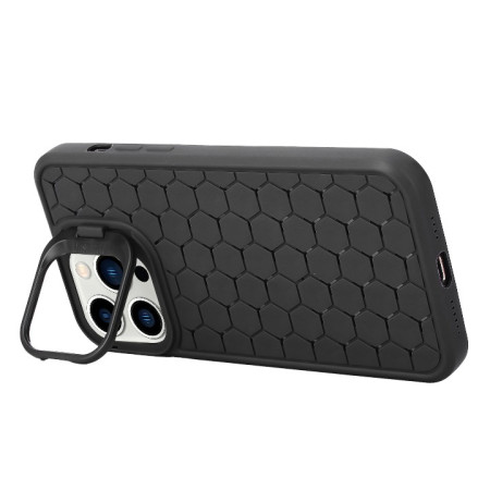 Husa de Protectie TPU, Flippy, pentru Apple iPhone 14 Pro, 3D Cube, cu Inel, Protectie Camera, Antisoc, Antizgariere, Antialunecare, Acoperire Completa, Negru