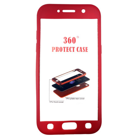 Husa Samsung Galaxy A5 2017 Full Silicone Rosu