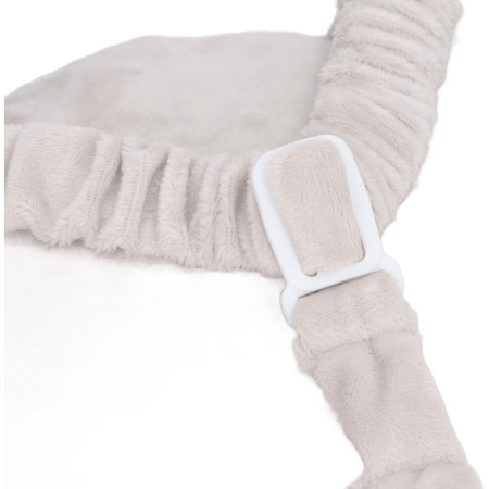 Rucsac cu Pernă de Protecție pentru Cap, Model Elefant din Plus, Suport Moale pentru Bebeluși, 33x6x19 cm, 180 g, Gri