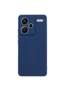 Husa de Protectie, Flippy, pentru Xiaomi Redmi Note 13 Pro Plus 5G, Liquid Silicone, cu Microfibra pe Interior, Protectie Antisoc, Compatibil Incarcare Wireless, Albastru