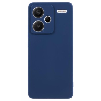 Husa de Protectie, Flippy, pentru Xiaomi Redmi Note 13 Pro Plus 5G, Liquid Silicone, cu Microfibra pe Interior, Protectie Antisoc, Compatibil Incarcare Wireless, Albastru