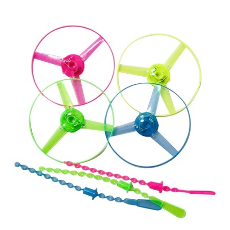 Jucarie Disc Zburator, Flippy, cu Lumini, Manual, din ABS, +14 Ani, Galben