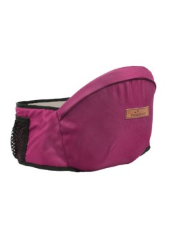 Port-Bebe Ergonomic Ajustabil cu Scaun, 3 Pozitii, Bumbac Respirabil, pentru Copii 0-3 Ani, 20 kg Maxim, Rosu
