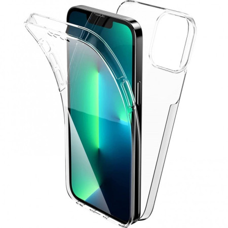 Husa de protectie Flippy 360 grade, PC+TPU+Folie policarbonat, pentru Samsung Galaxy S23 Ultra , Transparent