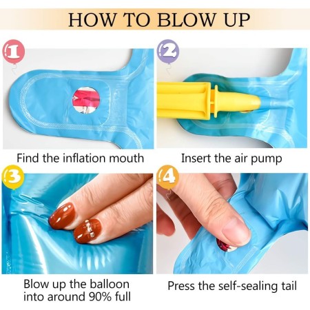 Set Baloane din Folie Metalizata, Flippy, Model Happy Birthday, Litere de 40 cm, Baloane Party, Ambalaj Individual, Pai, Ata si Adeziv Incluse, Umflare cu Aer sau Heliu, Multicolor