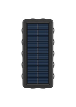 Lampa Solara, Flippy, 8+4 LED, Lumina Alba/Calda, din ABS+PC, 8 x 17.7 x 3.7 cm, Negru